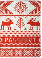 Обложка для паспорта "Knitted Deer 2"
