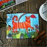 Поздравительная открытка КОТ И ПТИЦА