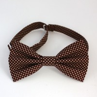 Галстук-бабочка BROWN DOTS